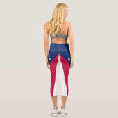 Staatsflagge Ohio Capri Leggings (Rückseite)