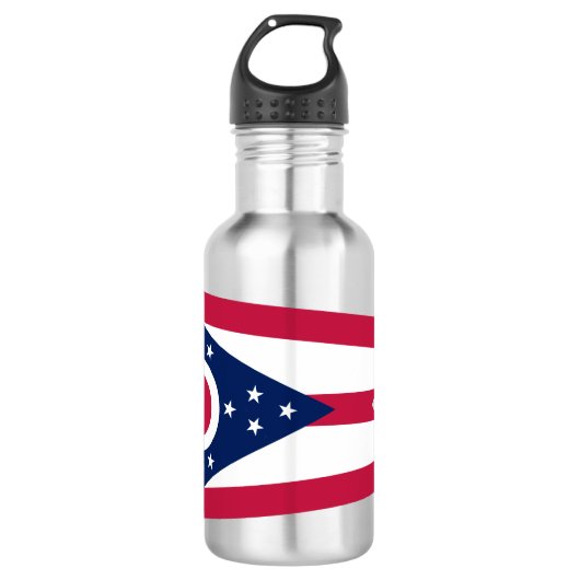 Staatsflagge Ohio Edelstahlflasche (Vorderseite)