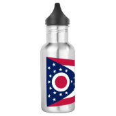 Staatsflagge Ohio Edelstahlflasche (Links)