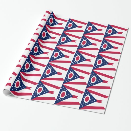 Staatsflagge Ohio Geschenkpapier (Ungerollt)