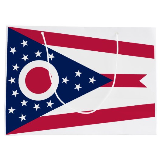 Staatsflagge Ohio Große Geschenktüte (Rückseite)