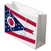 Staatsflagge Ohio Große Geschenktüte (Vorderseite Schrägansicht)