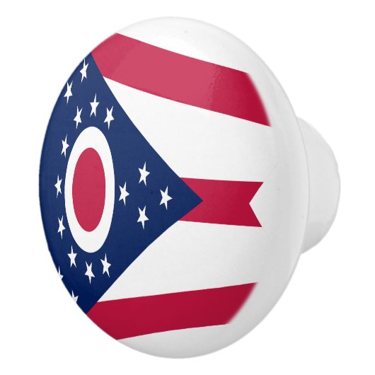 Staatsflagge Ohio Keramikknauf (Rechts)