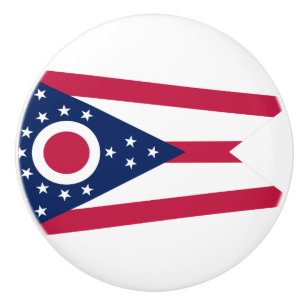 Staatsflagge Ohio Keramikknauf