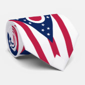 Staatsflagge Ohio Krawatte (Gerollt)