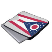 Staatsflagge Ohio Laptopschutzhülle (Vorne Knopf)