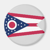Staatsflagge Ohio Magnet (Vorne)