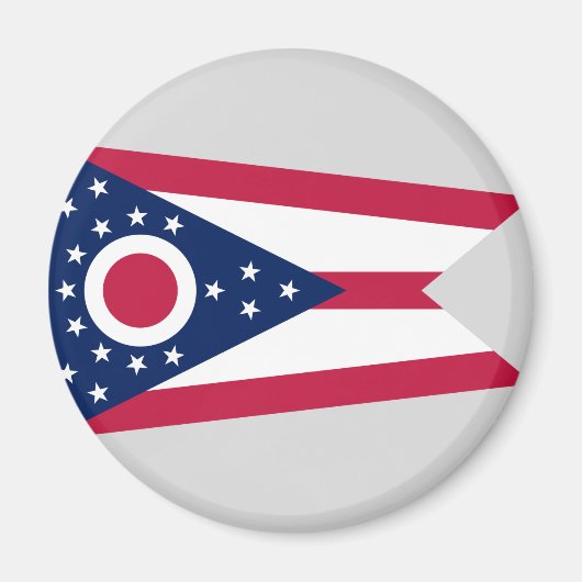 Staatsflagge Ohio Magnet (Vorne)