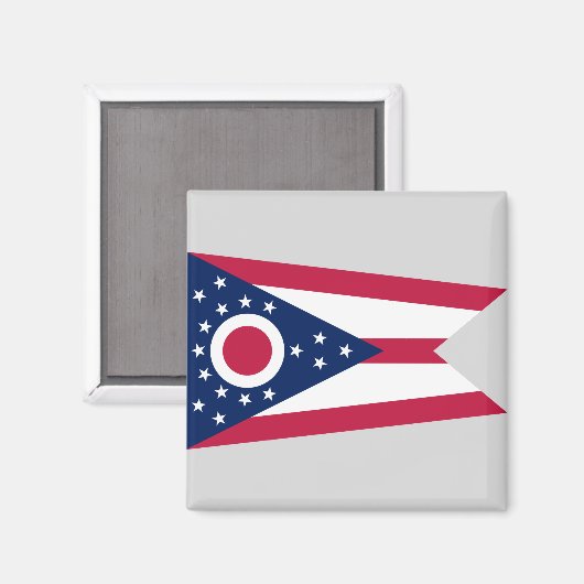 Staatsflagge Ohio Magnet (Vorderseite/Rückseite)