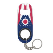 Staatsflagge Ohio Mini Flaschenöffner (Rückseite)