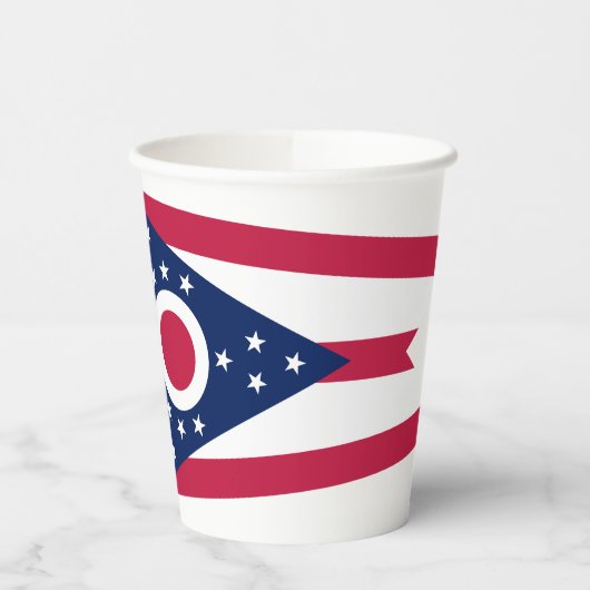 Staatsflagge Ohio Pappbecher (Links)