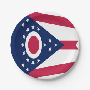 Staatsflagge Ohio Pappteller