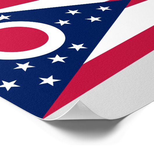 Staatsflagge Ohio Poster (Ecke)