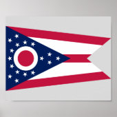 Staatsflagge Ohio Poster (Vorne)