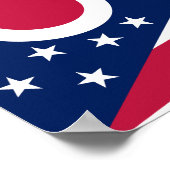 Staatsflagge Ohio Poster (Ecke)