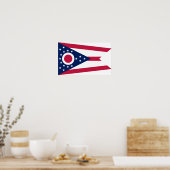 Staatsflagge Ohio Poster (Küche)