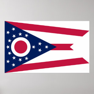 Staatsflagge Ohio Poster