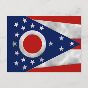 Staatsflagge Ohio Postkarte