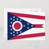 Staatsflagge Ohio Postkarte (Vorne/Hinten)