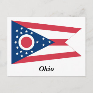 Staatsflagge Ohio Postkarte