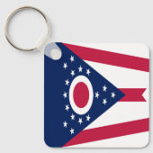 Staatsflagge Ohio Schlüsselanhänger (Vorderseite)