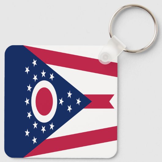 Staatsflagge Ohio Schlüsselanhänger (Rückseite)