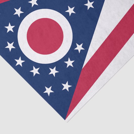 Staatsflagge Ohio Seidenpapier (Ausschnitt)