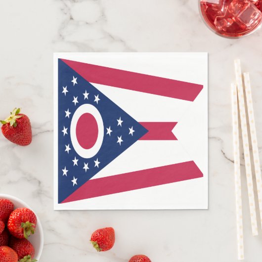 Staatsflagge Ohio Serviette (Beispiel)