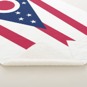 Staatsflagge Ohio Sherpadecke (3/4)