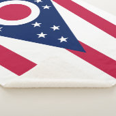 Staatsflagge Ohio Sherpadecke (3/4)