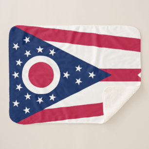 Staatsflagge Ohio Sherpadecke