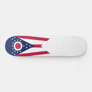 Staatsflagge Ohio Skateboard