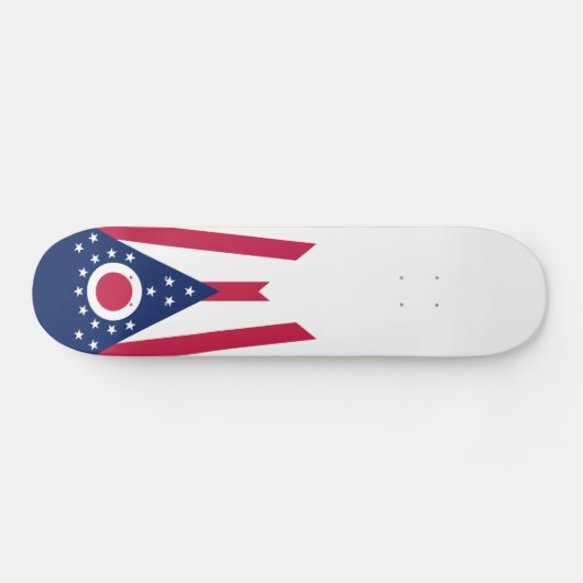 Staatsflagge Ohio Skateboard (Horizontal)