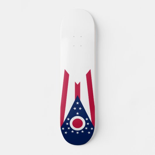 Staatsflagge Ohio Skateboard (Vorderseite)