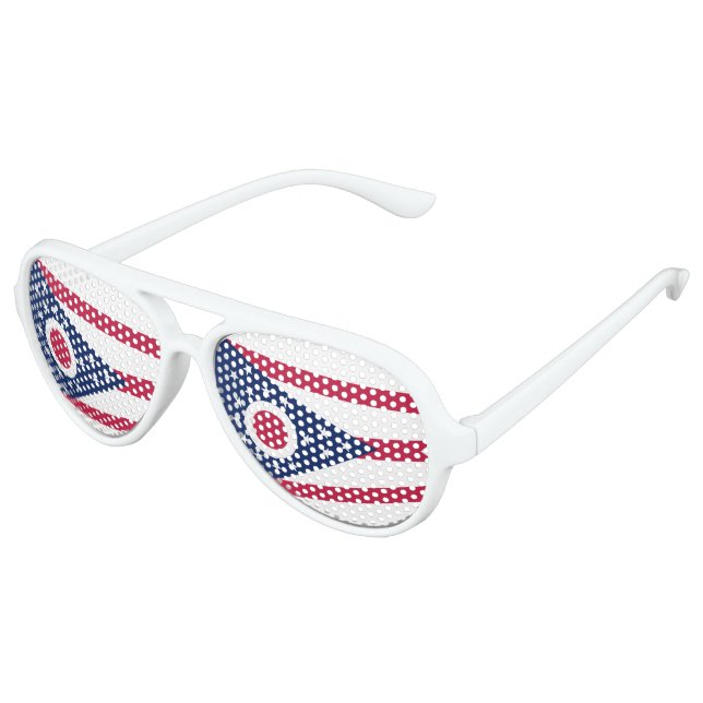 Staatsflagge Ohio Sonnenbrille (Schrägansicht)