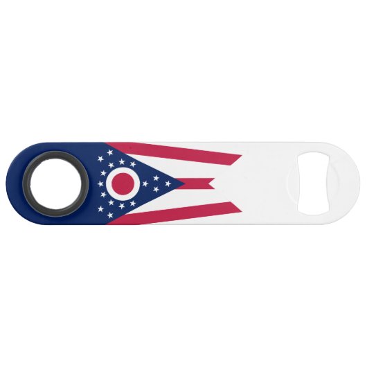 Staatsflagge Ohio Speed Flaschenöffner (Vorderseite (Horizontal))