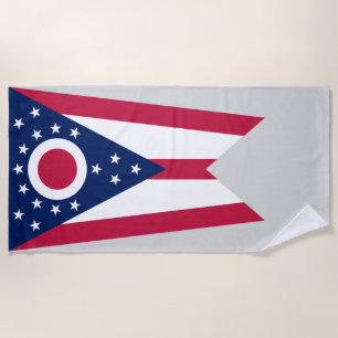 Staatsflagge Ohio Strandtuch