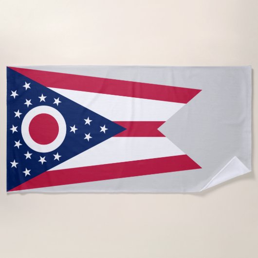 Staatsflagge Ohio Strandtuch (Vorderseite)