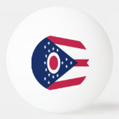 Staatsflagge Ohio Tischtennisball (Rückseite)