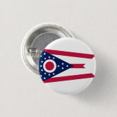 Staatsflagge Ohio USA Button (Vorne & Hinten)