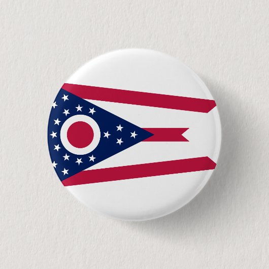 Staatsflagge Ohio USA Button (Vorderseite)