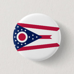 Staatsflagge Ohio USA Button