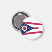 Staatsflagge Ohio USA Magnet (Vorderseite/Rückseite)