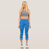 Staatsflagge Oklahoma Capri Leggings (Vorderseite)