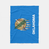 Staatsflagge Oklahoma Fleecedecke (Vorderseite)