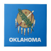 Staatsflagge Oklahoma Fliese (Vorderseite)