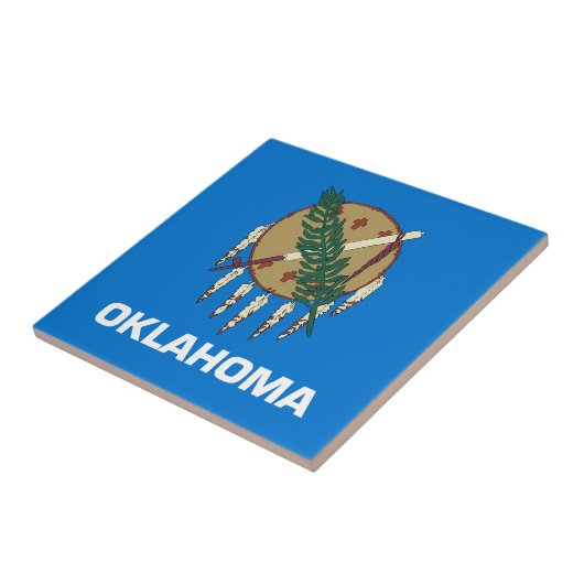 Staatsflagge Oklahoma Fliese (Seite)