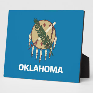 Staatsflagge Oklahoma Fotoplatte