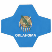 Staatsflagge Oklahoma Fußball (Flach)