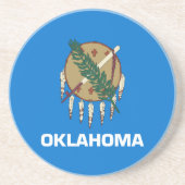 Staatsflagge Oklahoma Getränkeuntersetzer (Vorne)